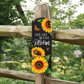 "Full Bloom" 18" Metal Wall Décor