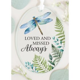 "Loved and Missed" Oval Ornament