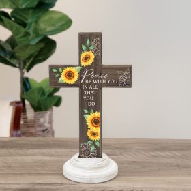 "In our Hearts" Wood Composite Cross