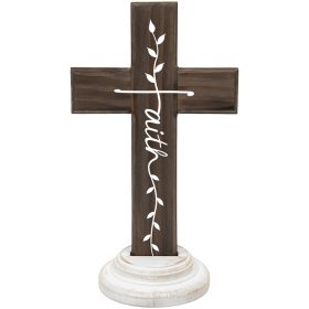 "Faith" Wood Composite Cross