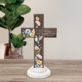 "Bless This Home" Wood Composite Cross
