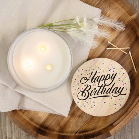 "Happy Birthday" 3-Wick Candle