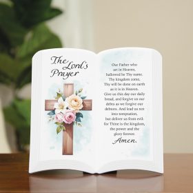 "Lord's Prayer" Book Easel Plaque