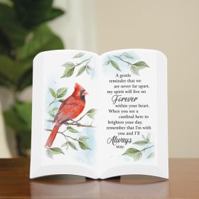 "Cardinal" Book Easel Plaque