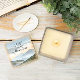"Faith" Square Candle