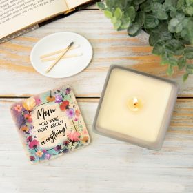 "Mom" Square Candle