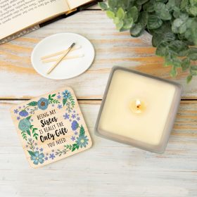 "Sisters" Square Candle