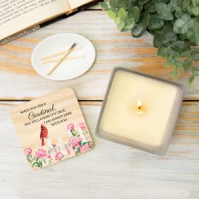 "Cardinal" Square Candle
