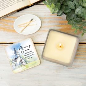 "Amazing Grace" Square Candle