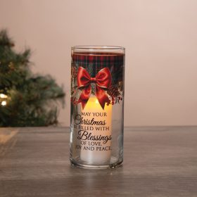 "Christmas Blessings" Hurricane Candle