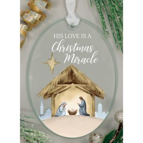 "Christmas Miracle" Oval Ornament