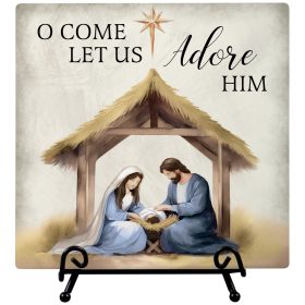 "Adore Him" Easel Plaque
