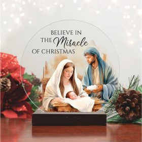 "Believe" Round Sitter