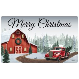 Christmas Truck Mat