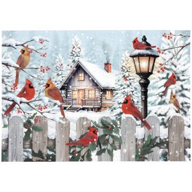"Winter Cardinals" 1000 Piece Puzzle