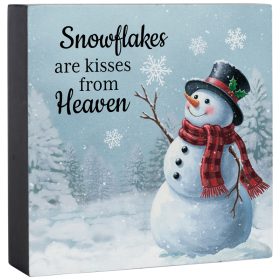 Snowflake Kisses Mini Square Sitter