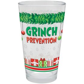 "Grinch Prevention" 16 Ounce Pint Glass
