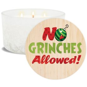 "No Grinches" 3-Wick Candle