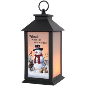 "Friends" Frosted Lantern