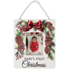 "Baby's First Christmas" Frame Ornament