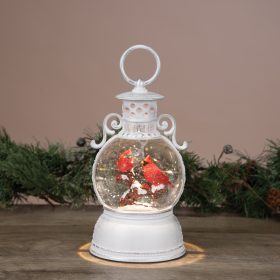 "Winter Cardinal" Water Glitter Lantern