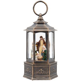 "Nativity Scene" Water Glitter Lantern