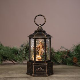 "Nativity Scene" Water Glitter Lantern