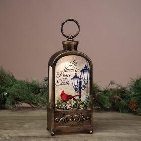 "Peace on Earth" Water Glitter Lantern