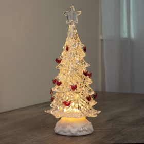 "Cardinal Tree" Water Glitter Lantern