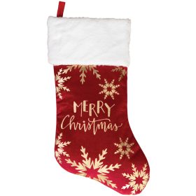 Gold Foil & Red Stocking