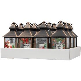 12 Piece "Classic Christmas" Lantern Assortment