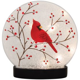 "Cardinal and Branch" LED Table Décor