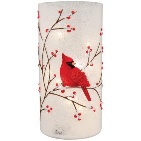 "Cardinal & Branch" Hurricane Candle