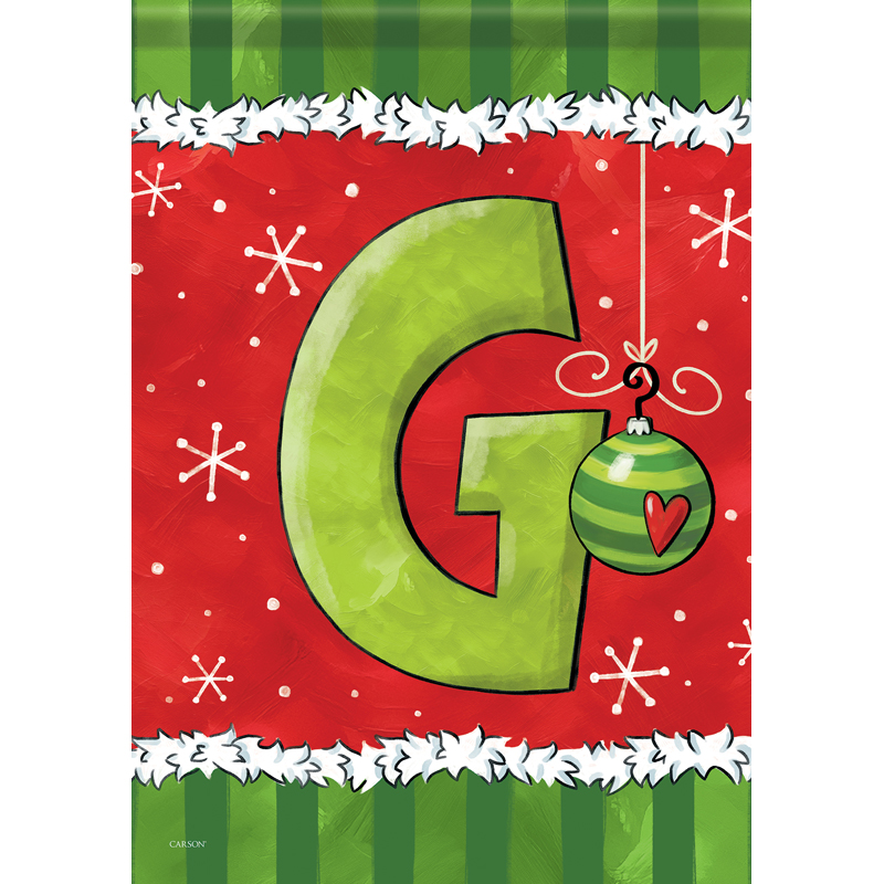 "Merry – Monogram G" Garden Durasoft™ Flag