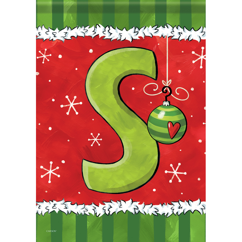 "Merry – Monogram S" Garden Durasoft™ Flag