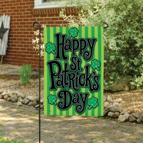 Shamrocks & Strips Dura Soft™ Garden Flag - Garden 12.5 x 18