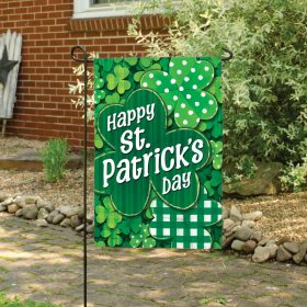 Multi Shamrocks Dura Soft™ Garden Flag - Garden 12.5 x 18