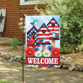 USA Flag Birdhouses Dura Soft™ Garden Flag - Garden 12.5 x 18
