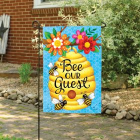 Bee our Guest Dura Soft™ Garden Flag - Garden 12.5 x 18