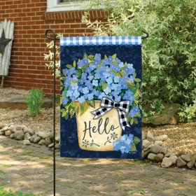 Hello Hydrangea Dura Soft™ Garden Flag - Garden 12.5 x 18