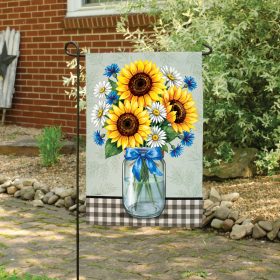 Sunflower Blue Ribbon Dura Soft™ Garden Flag - Garden 12.5 x 18