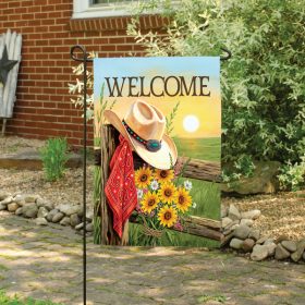 Cowboy Sunrise Dura Soft™ Garden Flag - Garden 12.5 x 18
