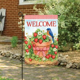 Sweet Strawberries Dura Soft™ Garden Flag - Garden 12.5 x 18