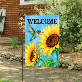 Sunflower Visitor Dura Soft™ Garden Flag - Garden 12.5 x 18