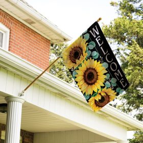 Sunflower Welcome Dura Soft™ Garden Flag - Large 28 x 40