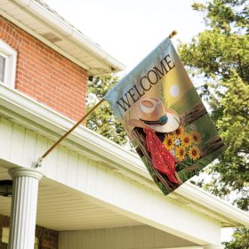 Cowboy Sunrise Dura Soft™ Garden Flag - Large 28 x 40