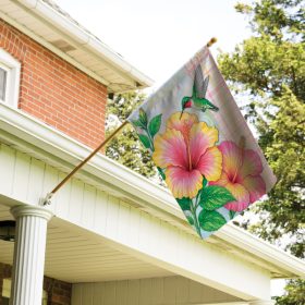 Hibiscus Harmony Dura Soft™ Garden Flag - Large 28 x 40