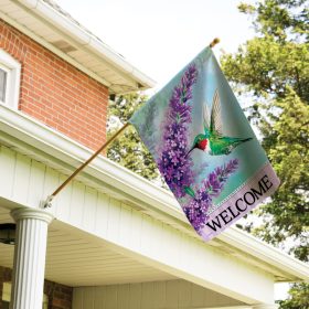 Lilac Hover Dura Soft™ Garden Flag - Large 28 x 40