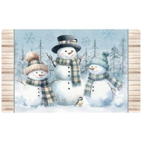 "Winter Day Snowman" Mat
