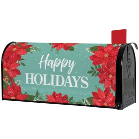 "Merry Poinsettia" Mailbox Cover